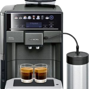 Siemens EQ.6 plus extraKlasse 1500W Kaffeevollautomat Dark Inox mit Touchscreen